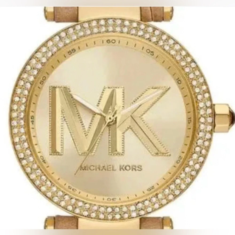 Michael Kors Gold Dial with Tan Strap Women's Watch